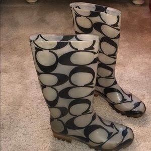Coach rainboots - size 6